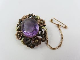 An early to mid 20th century brooch, set with a ce