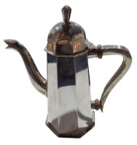 A contemporary Scottish silver coffee pot, by...., Edinburgh, 1977, Jubilee mark,