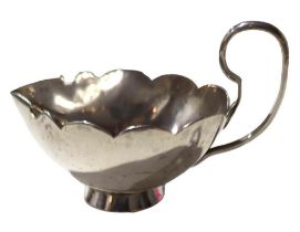 A contemporary Scottish silver sauce boat, by......Edinburgh, 1969