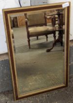 A 20th century framed mirror, with gilt decoration