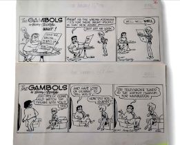 The Gambols by Barry Appleby - two artist's black