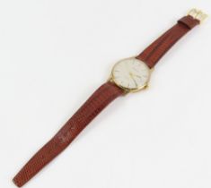 Garrard - a 9ct gold cased gentleman's wristwatch,