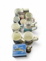 RAF commemorative ceramic tankards and other items