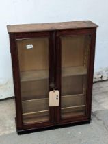 A 19th or early 20th century mahogany and pine cab