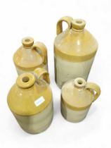 Four stoneware cider jars, the tallest 41cms high