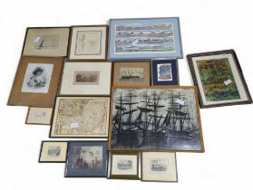 A quantity of assorted framed pictures and prints