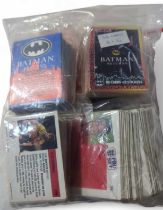 A quantity of Trade cards including Topps Batman R