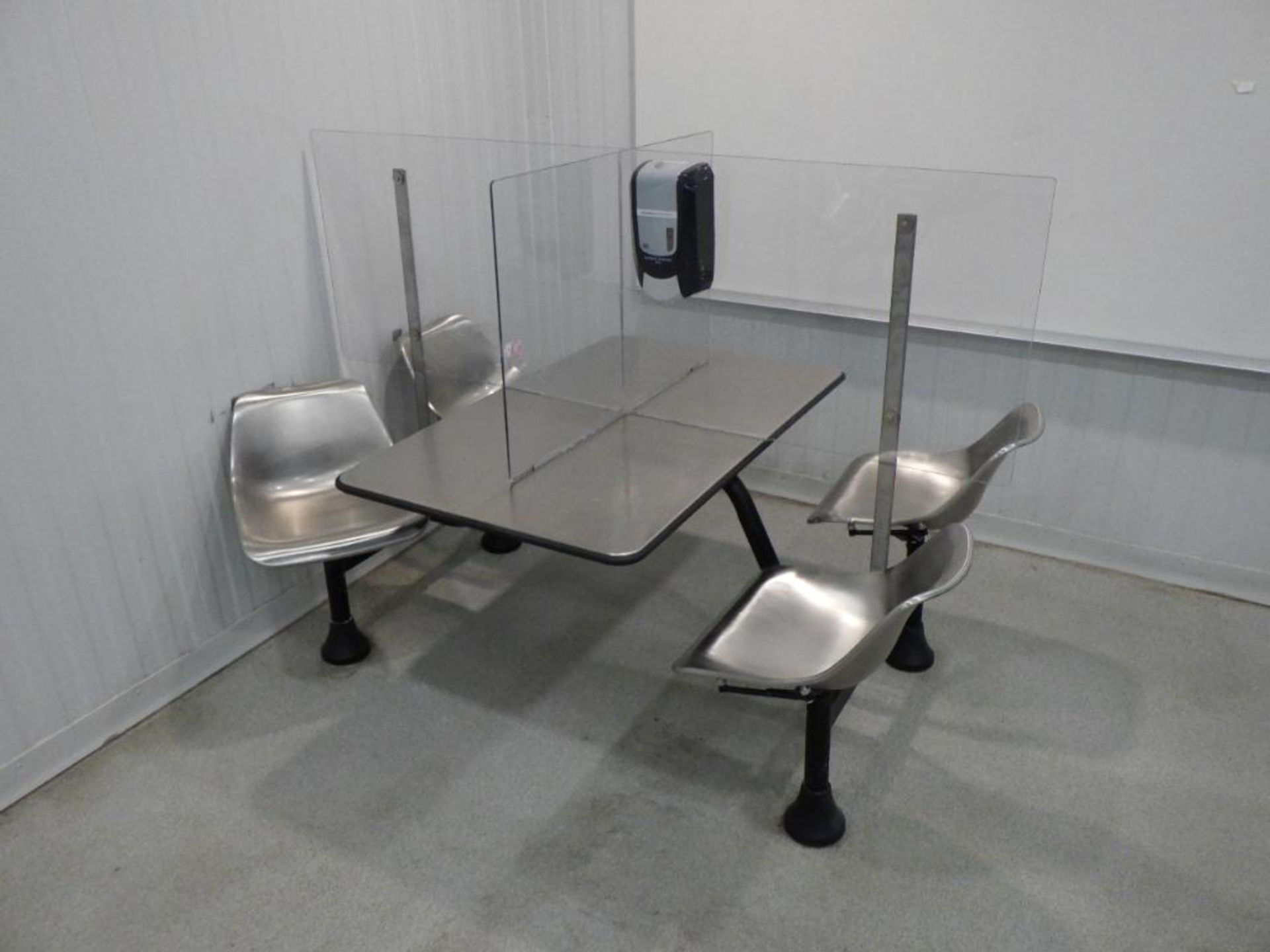 (2) four-place breakroom tables - Image 3 of 6