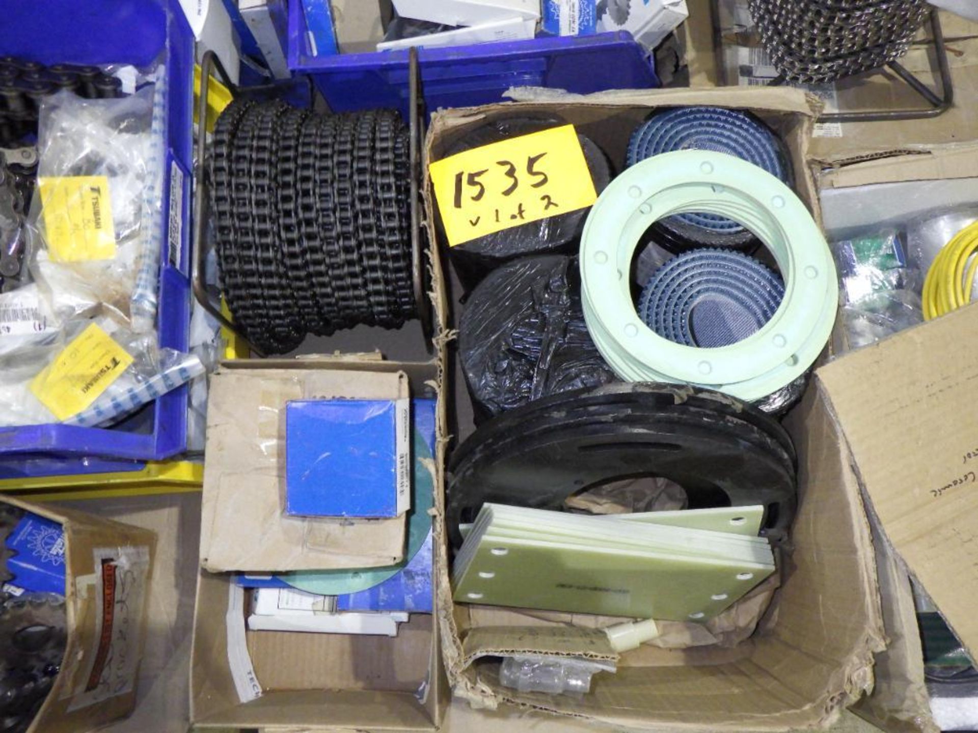 (2) Pallets of assorted MRO parts including chains - Image 7 of 15