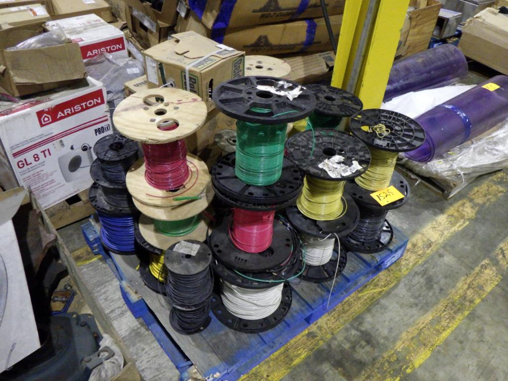 Pallet of assorted electrical wire