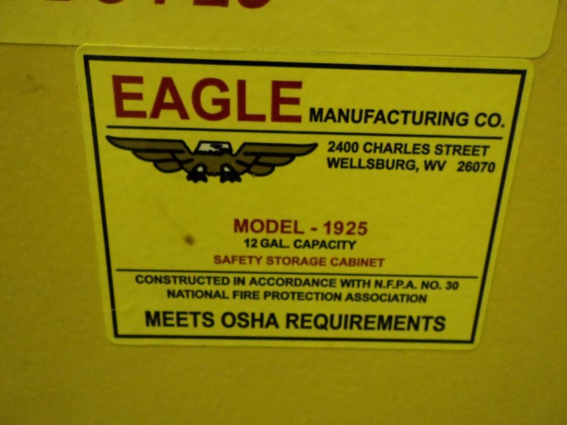 Eagle flammable storage cabinet - Image 3 of 4