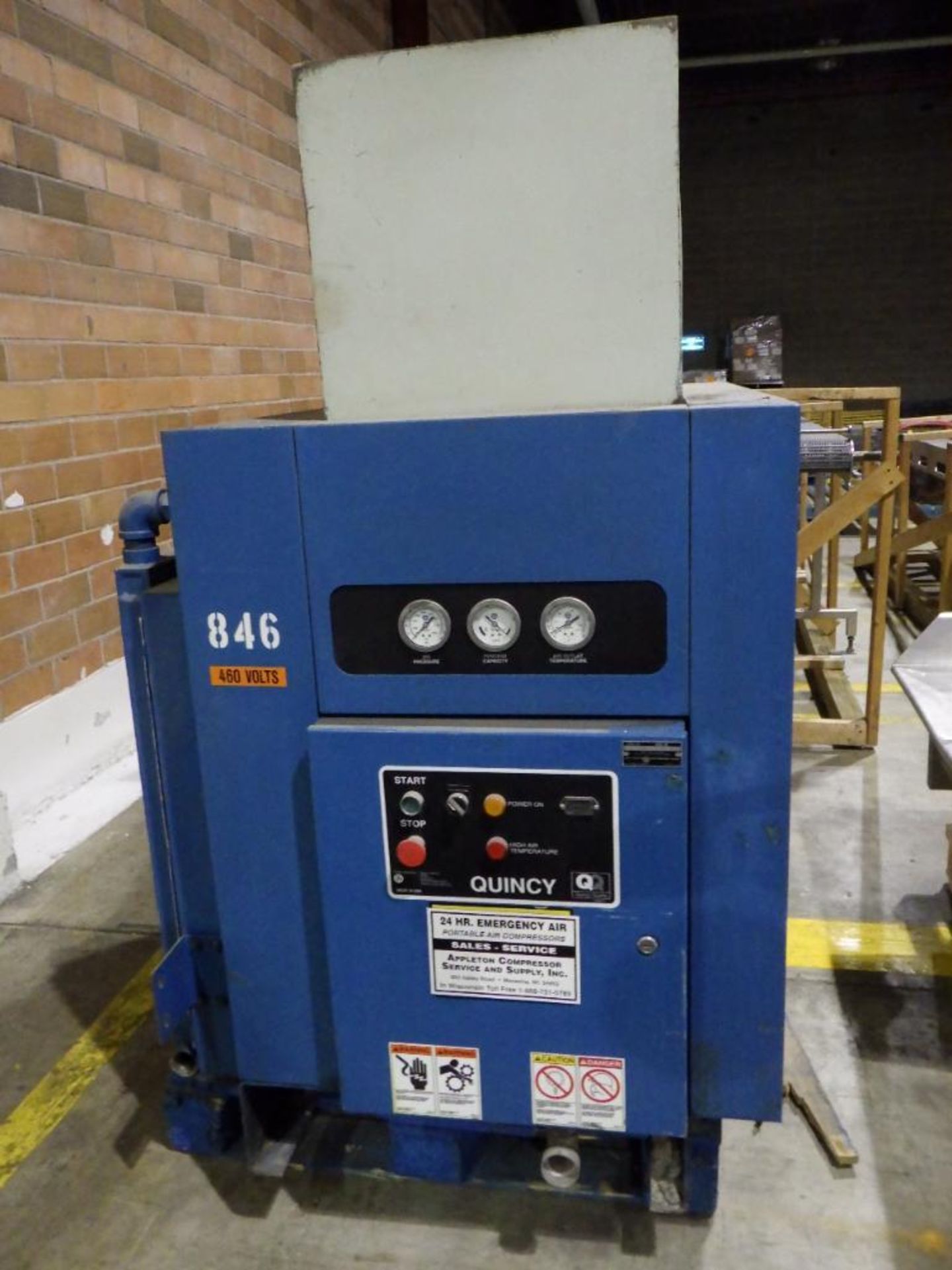 Quincy 50 hp air compressor - Image 2 of 16