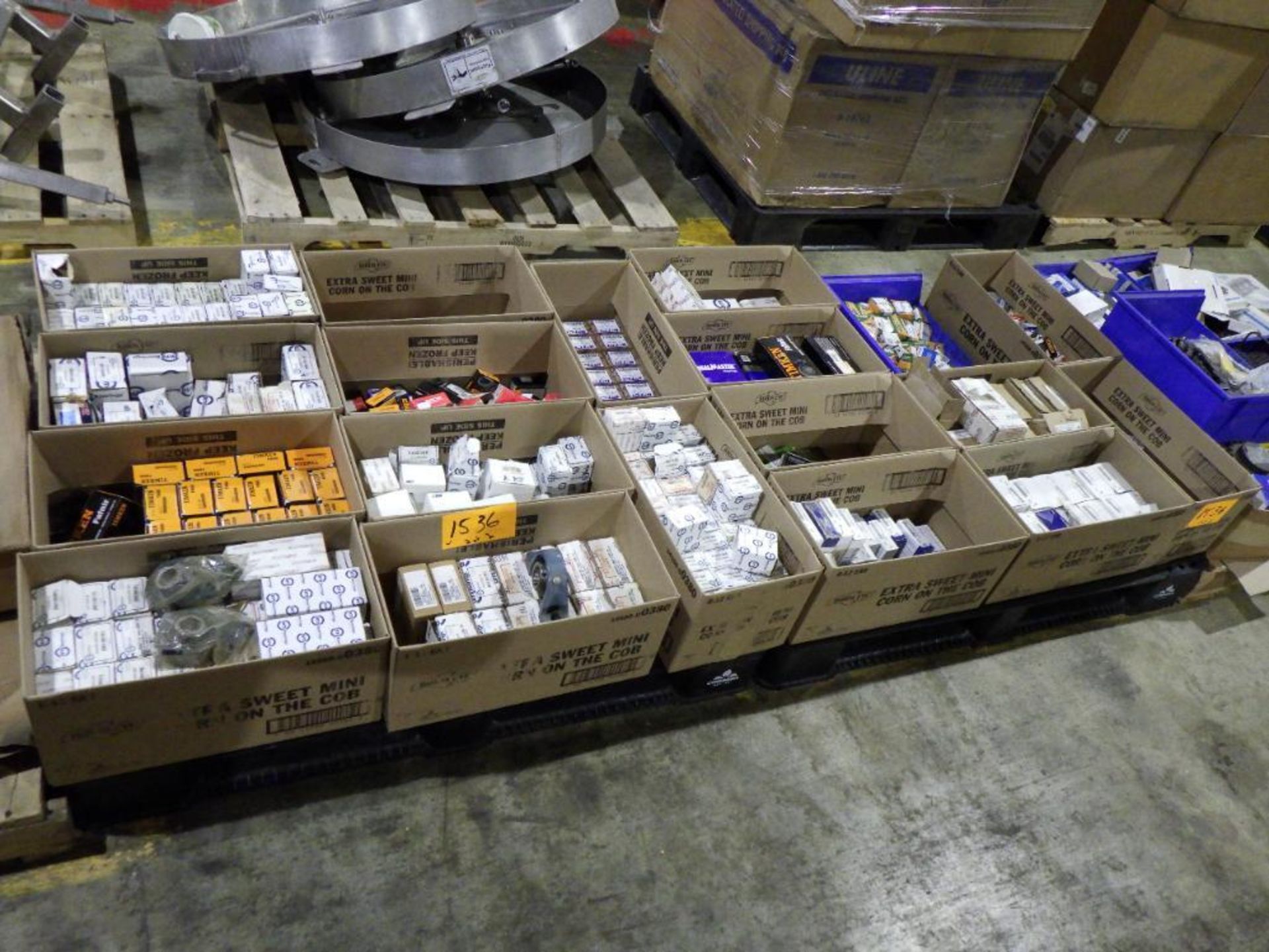 (2) Pallets of MRO parts including assorted bearings