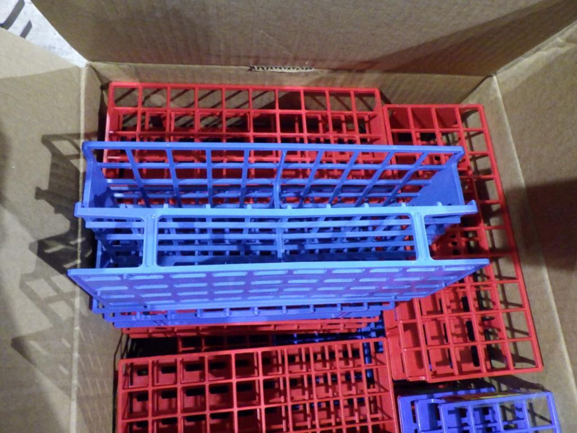 Pallet of assorted lab equipment including tube racks - Image 3 of 11