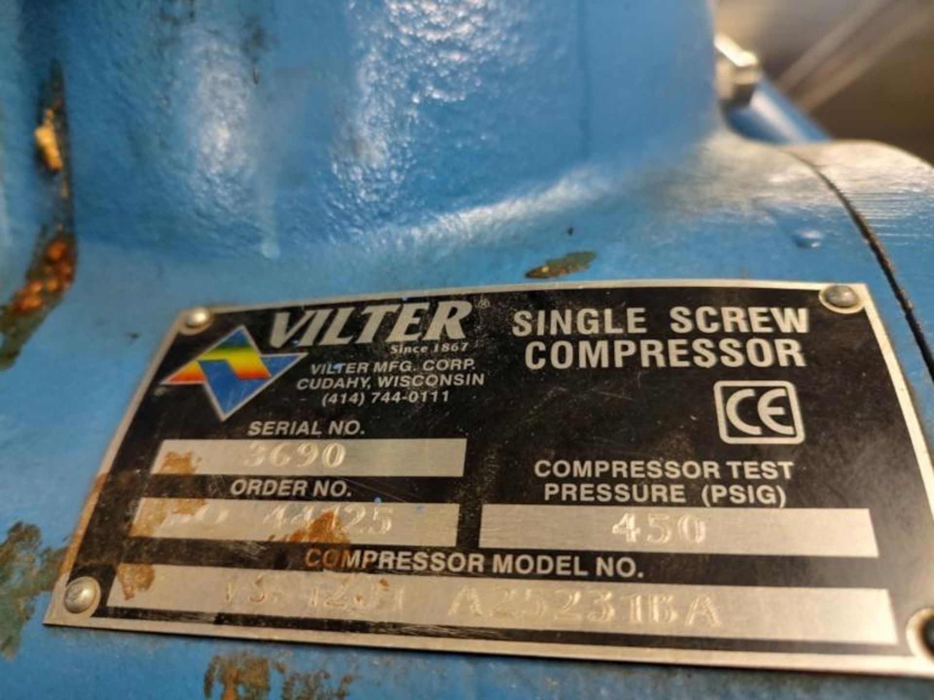 Vilter NH3 booster compressor - Image 11 of 15