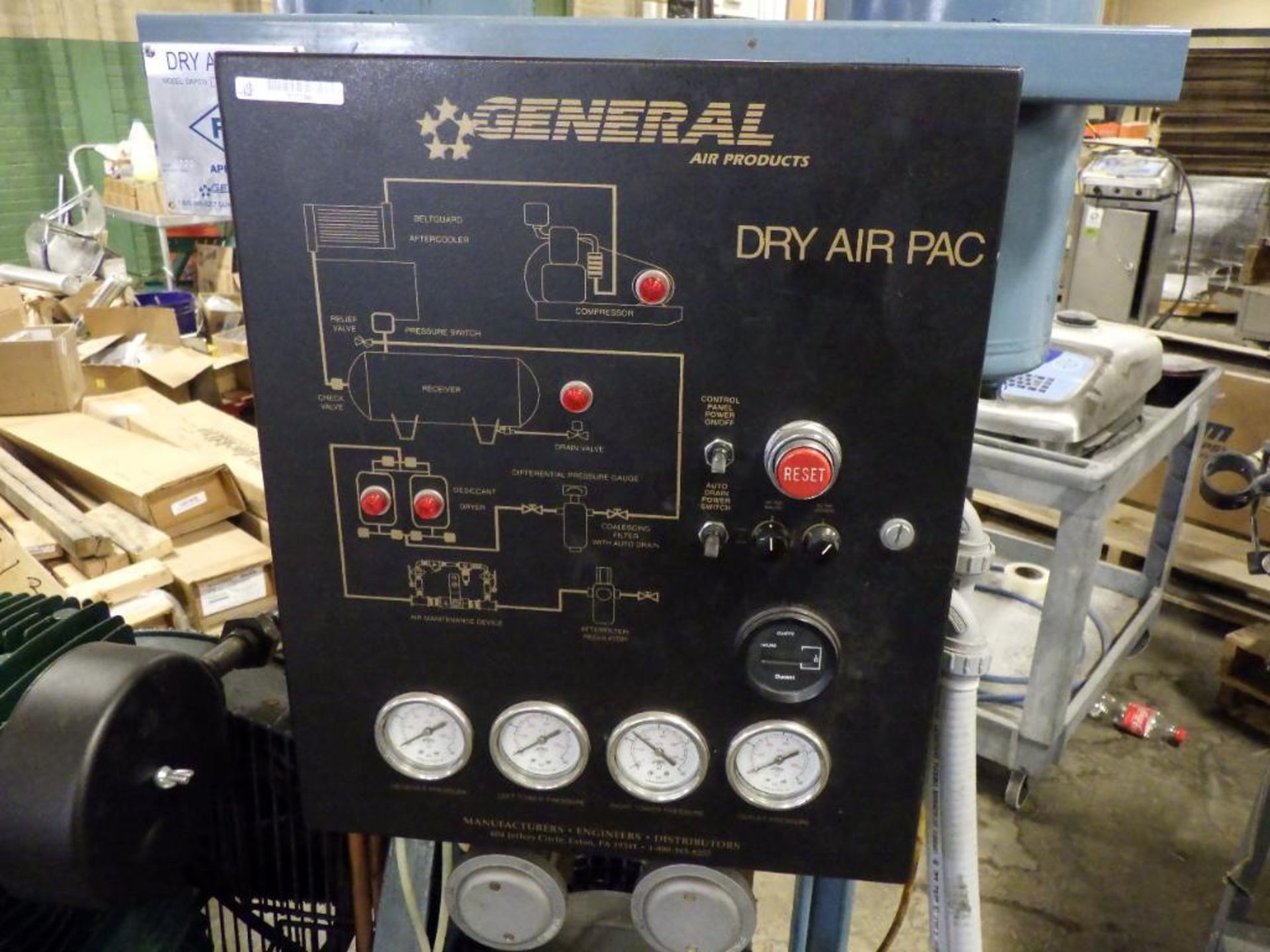 2003 General Air Products air compressor with dryer - Image 6 of 12