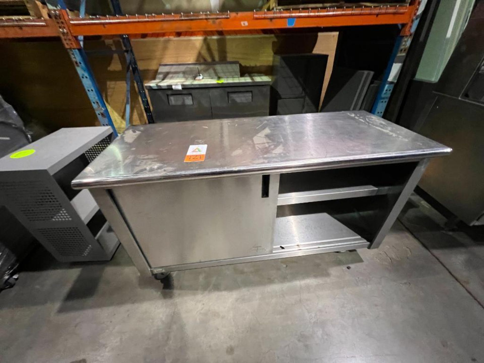 Advance Tabco stainless steel rolling prep station - Image 3 of 5