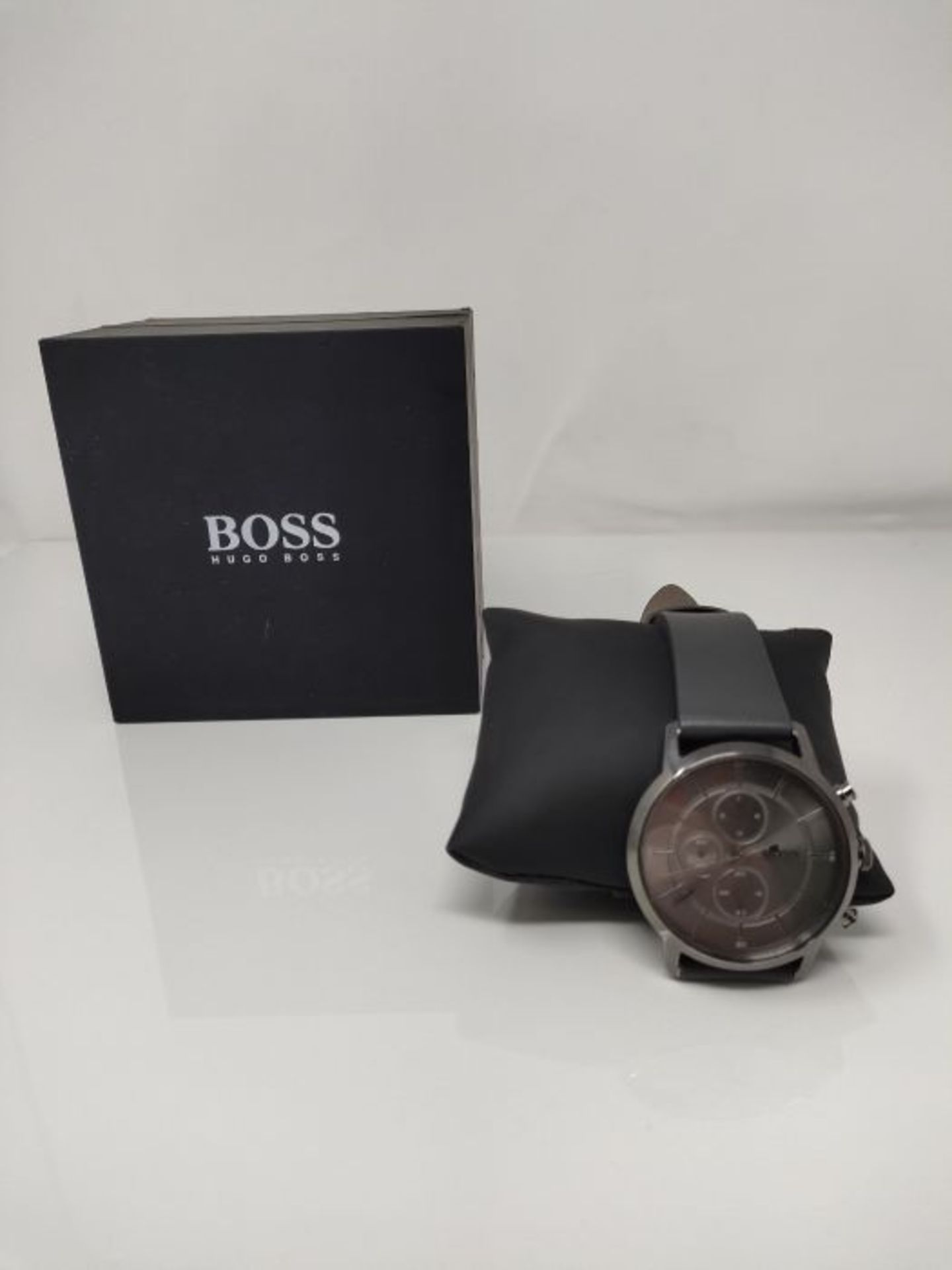 RRP £297.00 BOSS Unisex-Adult Chronograph Quartz Watch with Leather Strap 1513570 - Image 2 of 3