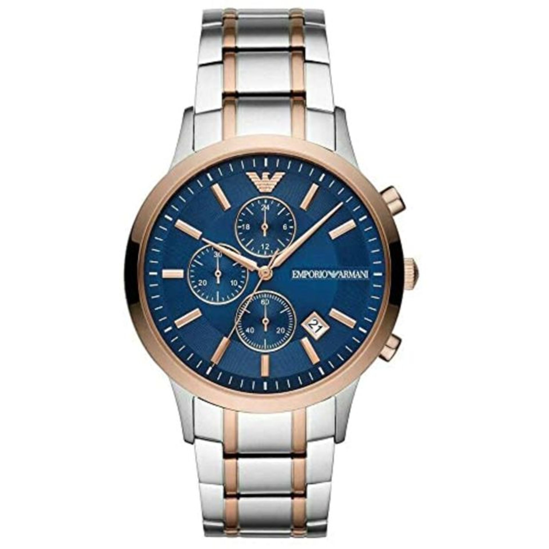 RRP £246.00 Emporio Armani Quartz Watch with Stainless Steel Strap AR80025