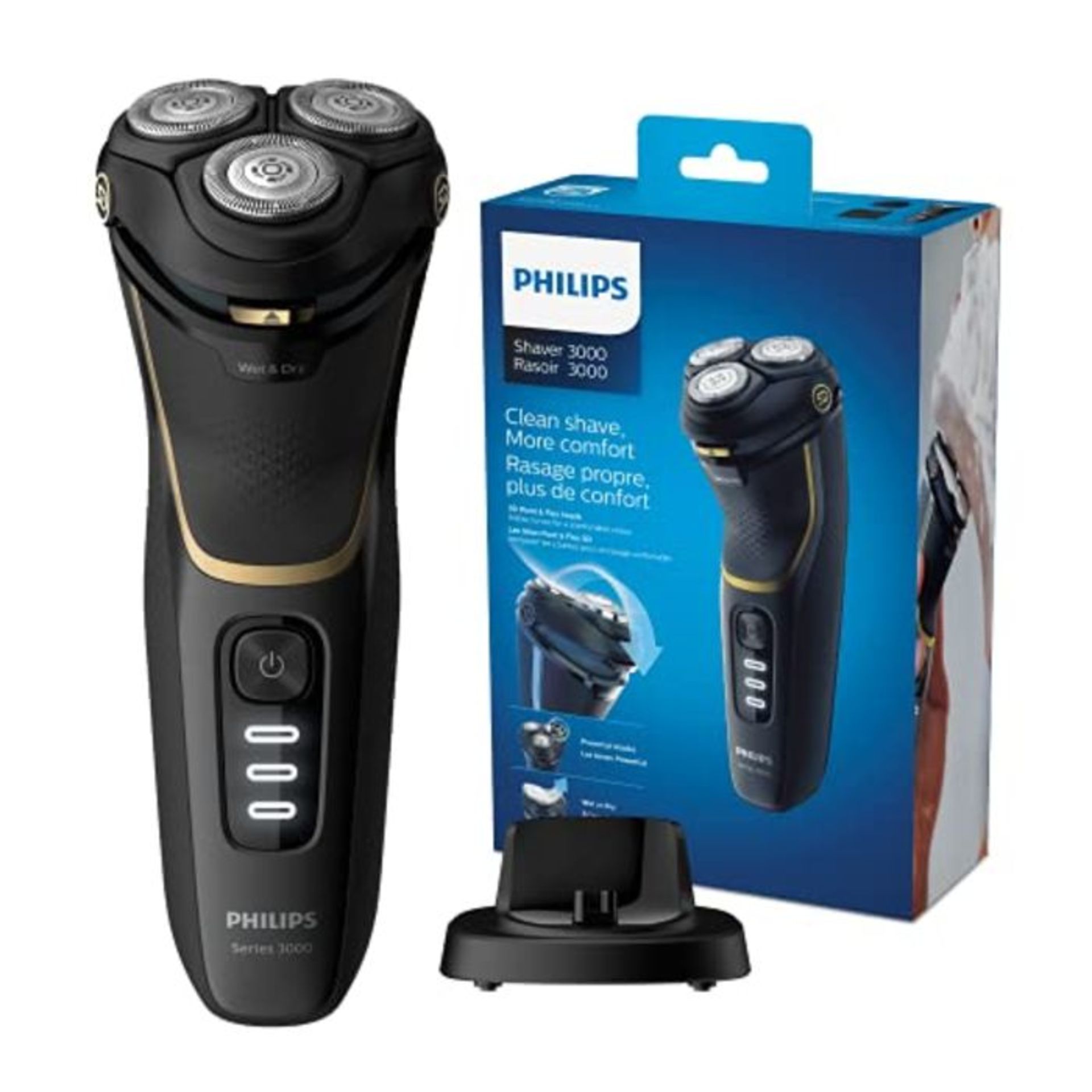 RRP £57.00 Philips Electric shavers Electric Shaver, Black Gold - 350 g