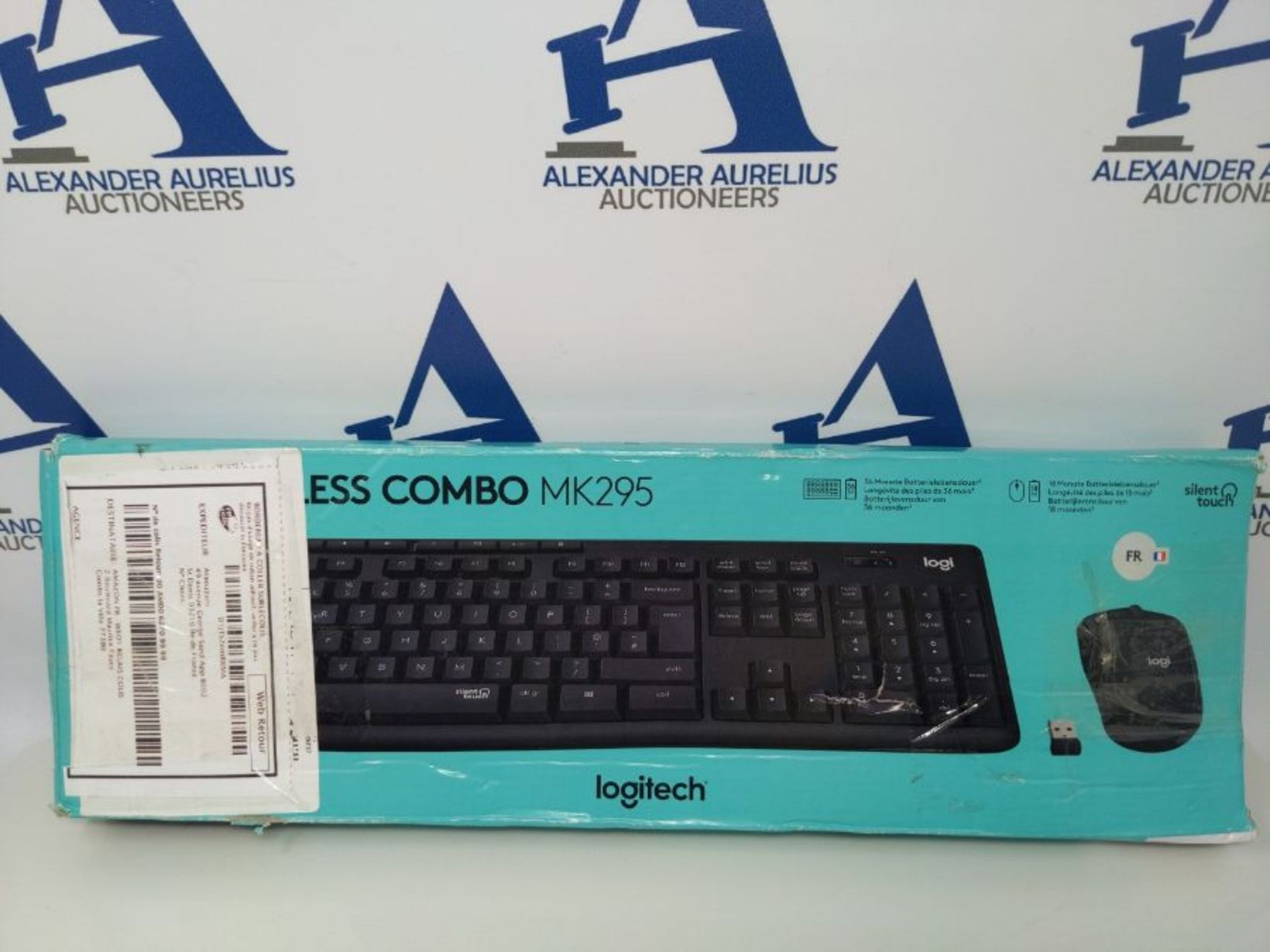 Logitech MK295 Silent Wireless Combo, AZERTY French Layout - Grey - Image 2 of 3