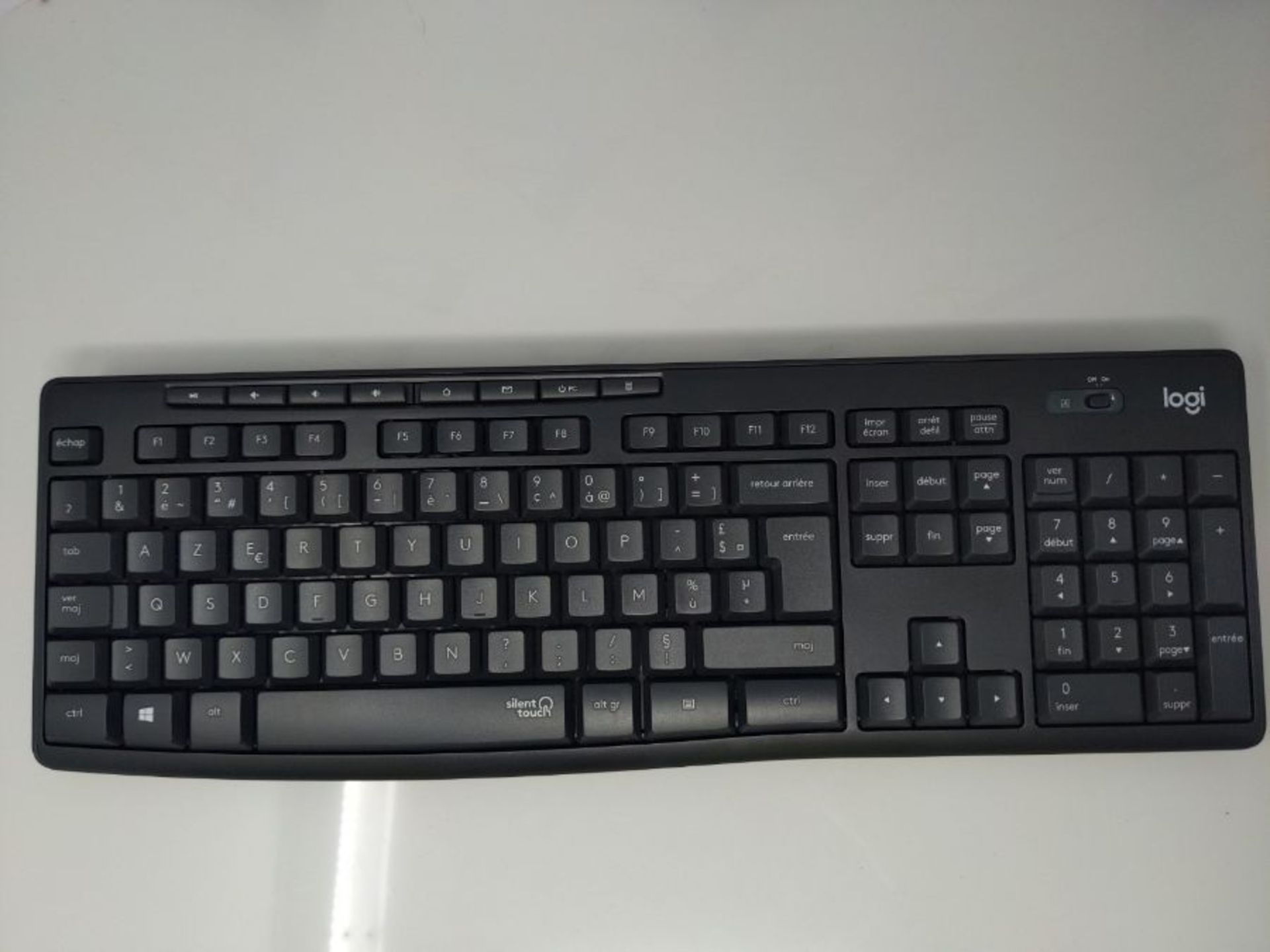 Logitech MK295 Silent Wireless Combo, AZERTY French Layout - Grey - Image 3 of 3