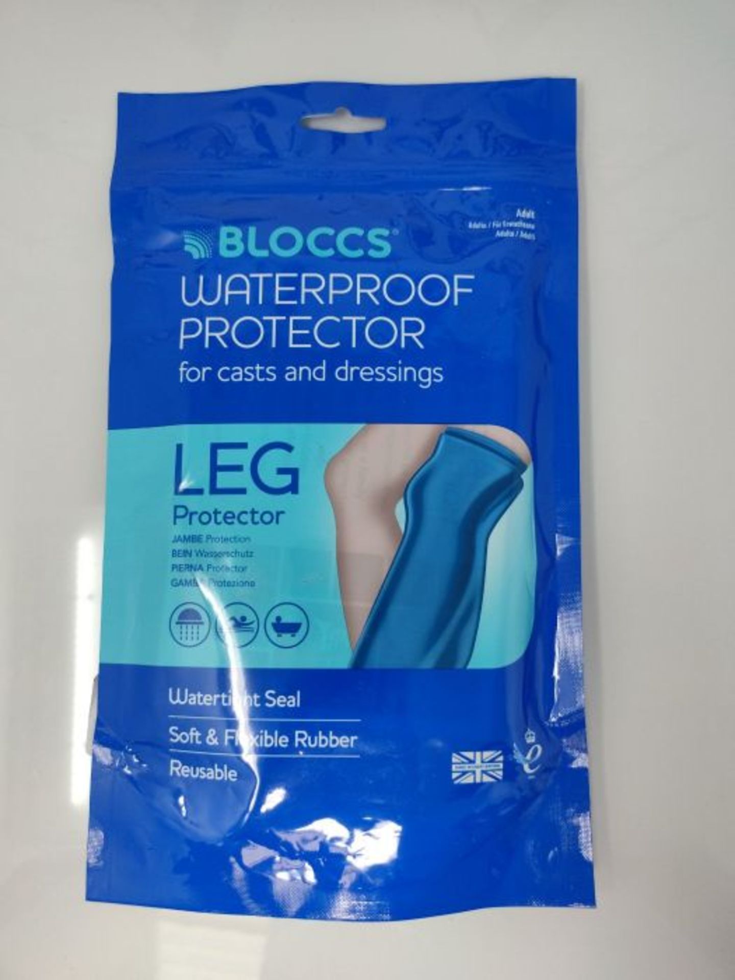Bloccs Waterproof Cover for Plaster Cast Leg, Swim, Shower & Bathe. Watertight Protect - Image 2 of 3