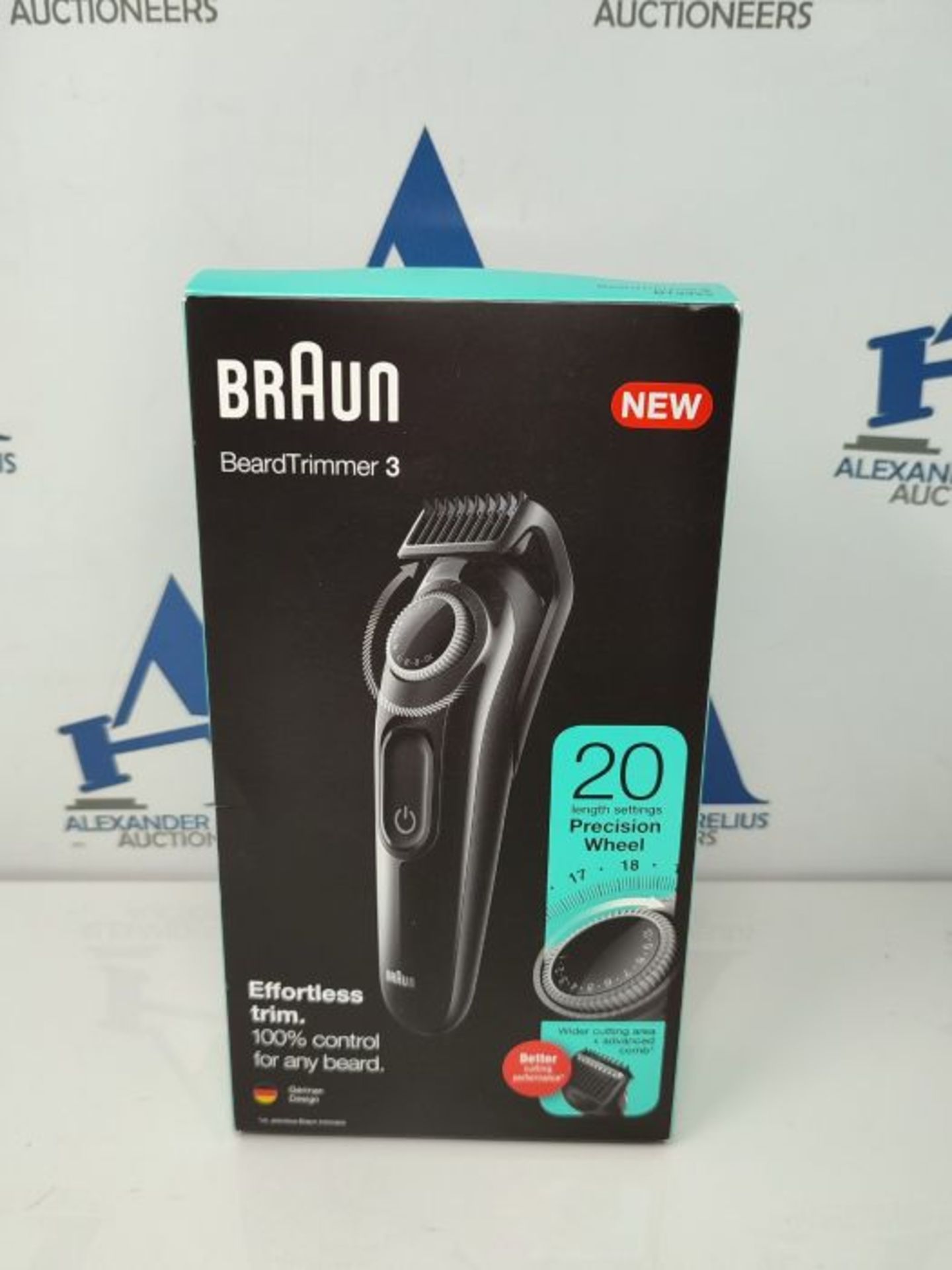 Braun 3 BT3322 Black Beard Trimmer Man, Hair Clipper, Face, Hair, Long Lasting Sharp B