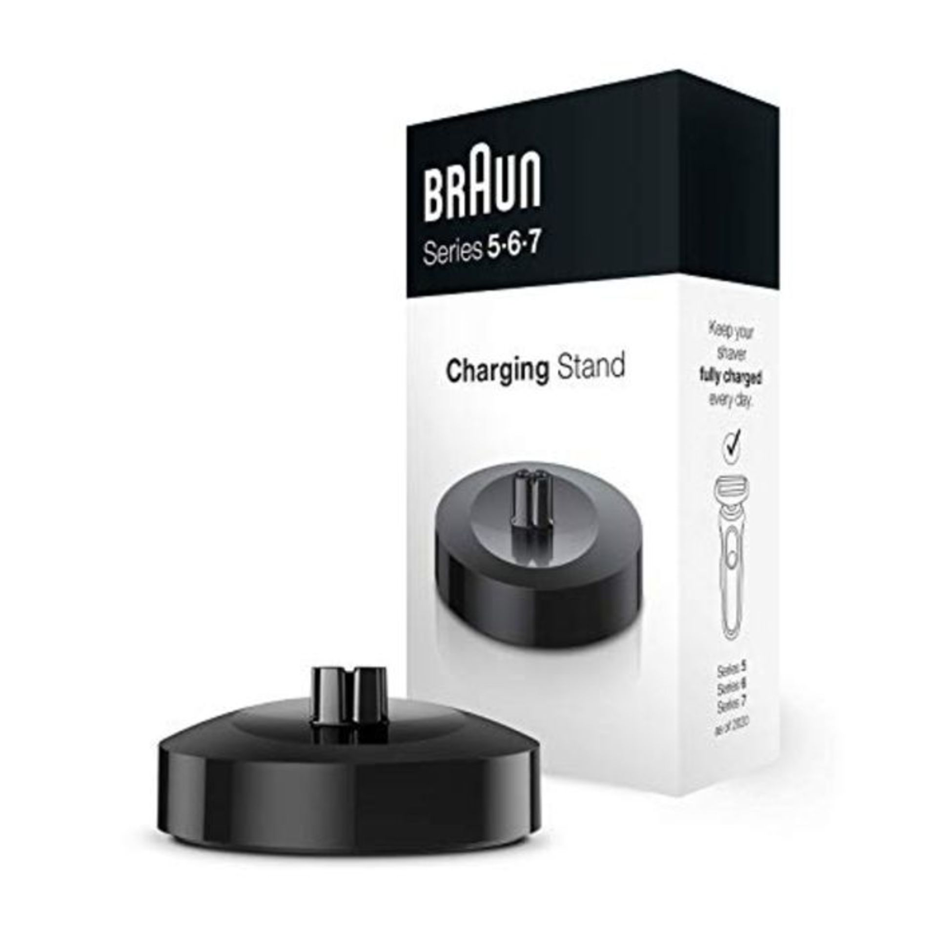 Braun Shaver Charging Stand For Series 5, 6 and 7 Electric Shavers, Recharge and Store