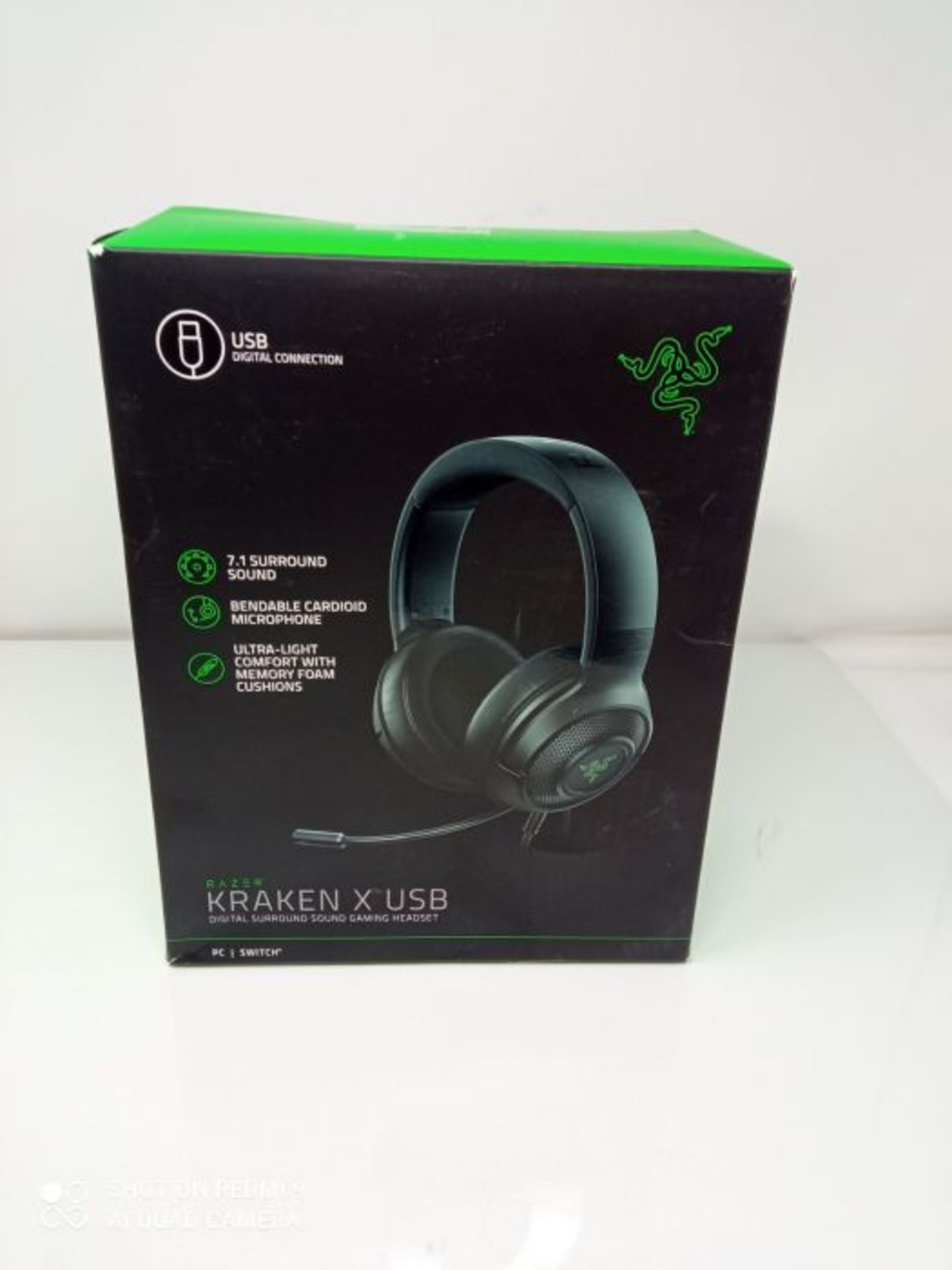 Razer Kraken X USB - Gaming Headset: Digitales Surround Sound Gaming-Headphones (7.1 S - Image 2 of 3