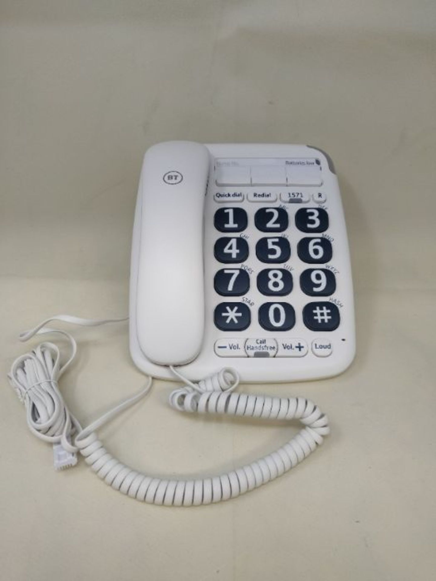 BT Big Button 200 Corded Telephone, White - Image 3 of 3
