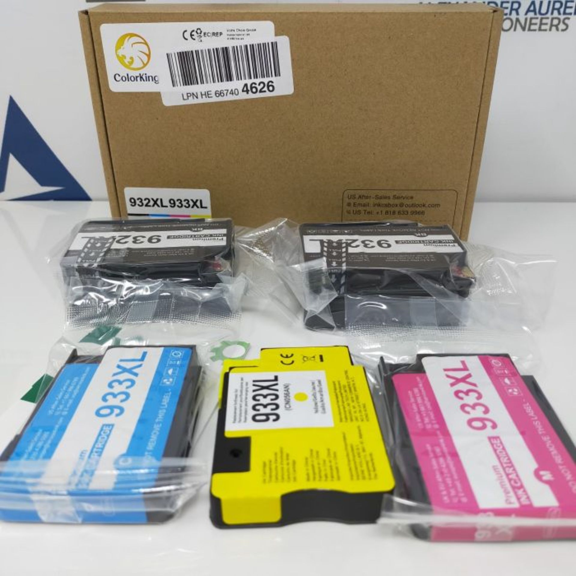 ColorKing Compatible 932XL 933XL Ink Cartridges Replacement for HP 932XL 933XL Combo P - Image 2 of 3
