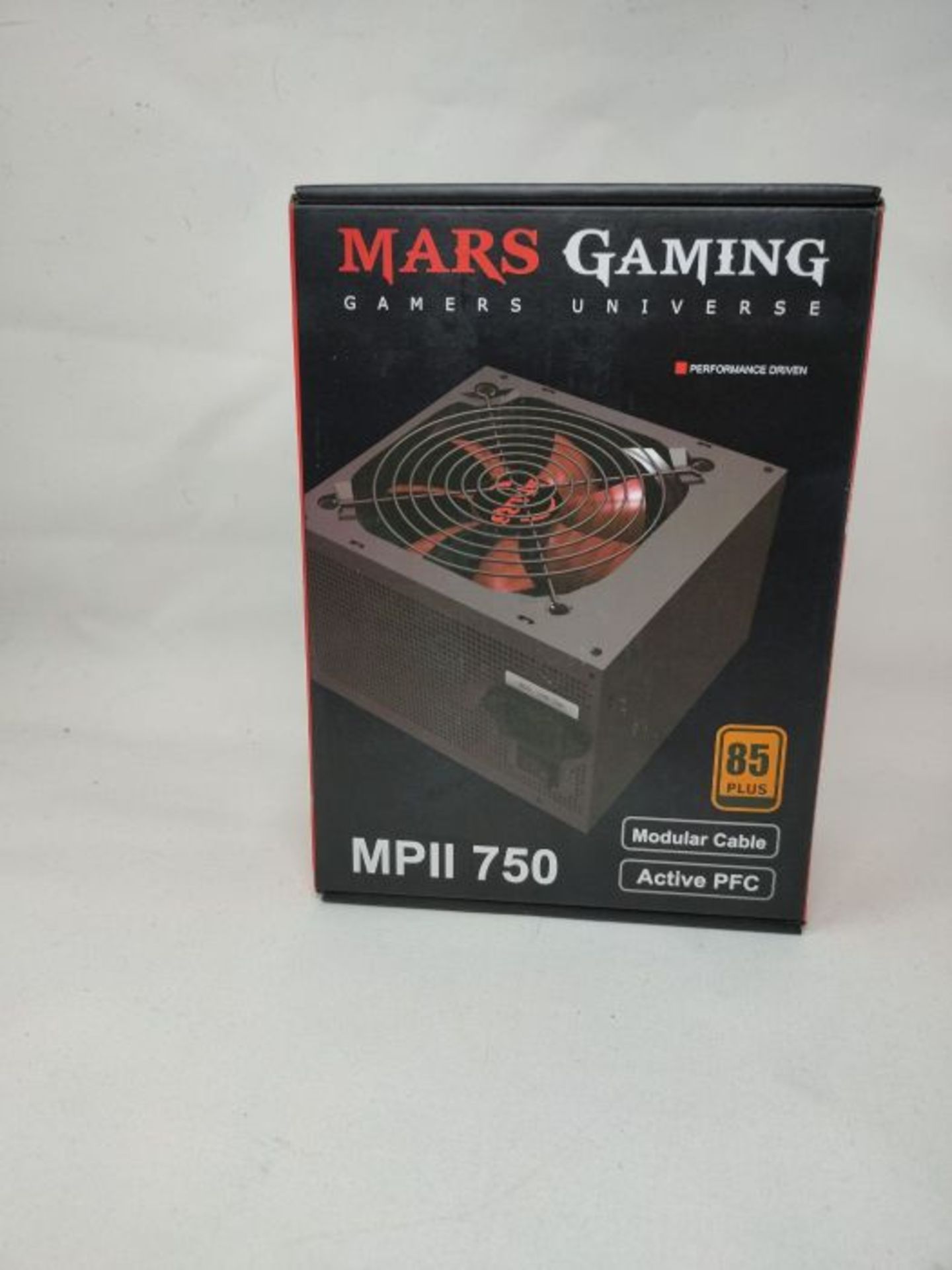 RRP £53.00 Mars Gaming MPII750, Alimentatore PC 750W, SATA, ATX12V, Ventola 12cm Nero/Rosso