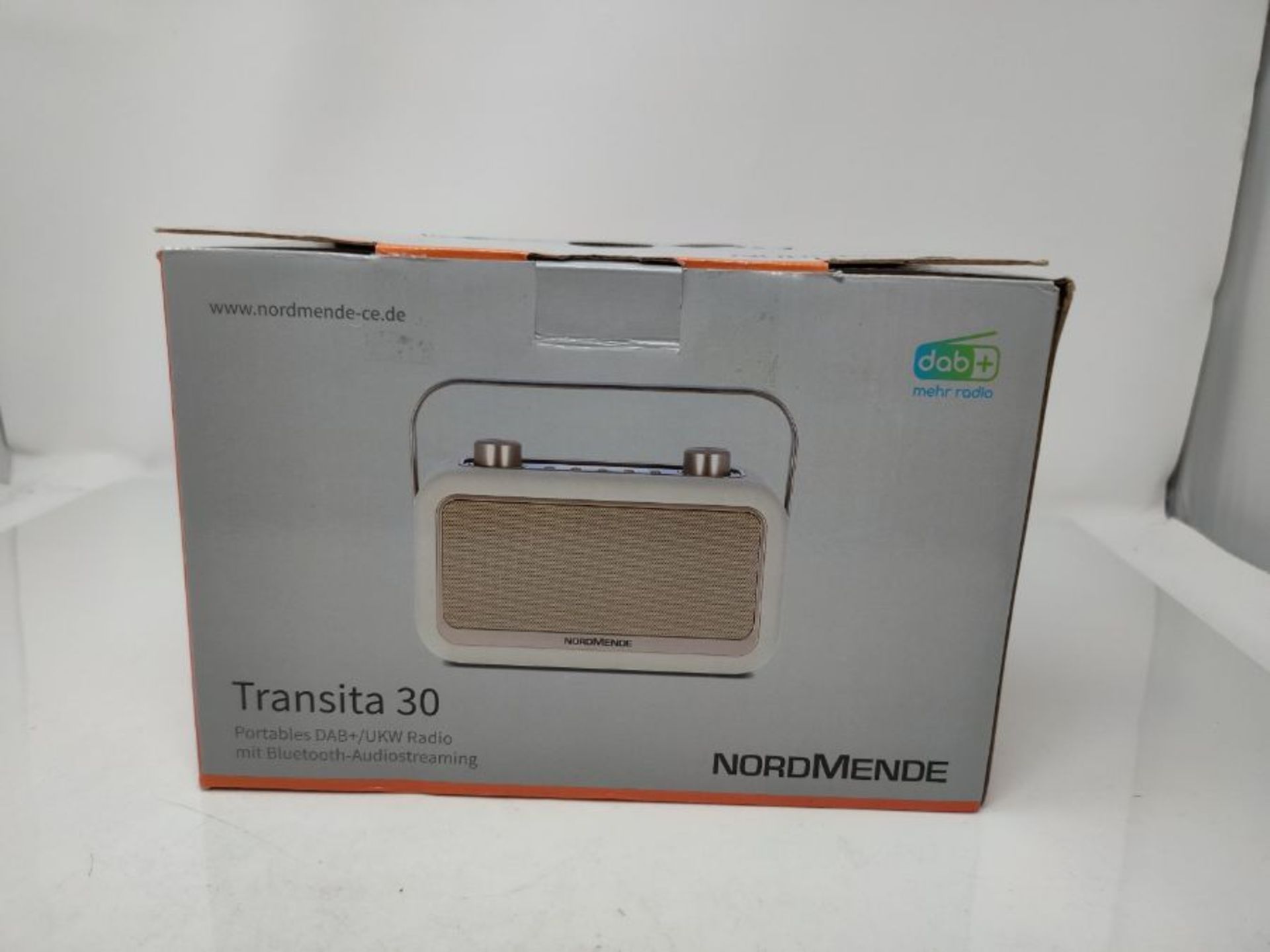 RRP £65.00 Nordmende Transita 30 - portables Digitalradio (DAB+, UKW, Bluetooth-Audiostreaming, W - Image 2 of 3