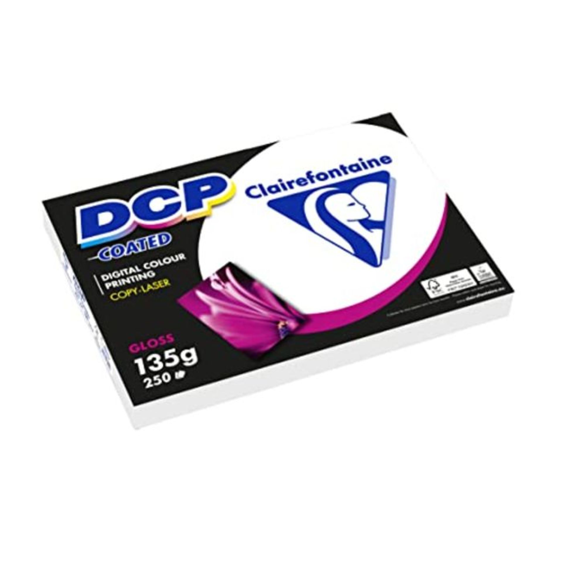 Clairefontaine Printing Paper 250 x A3 Sheets, 135 g DCP Glossy Coating on Both Sides