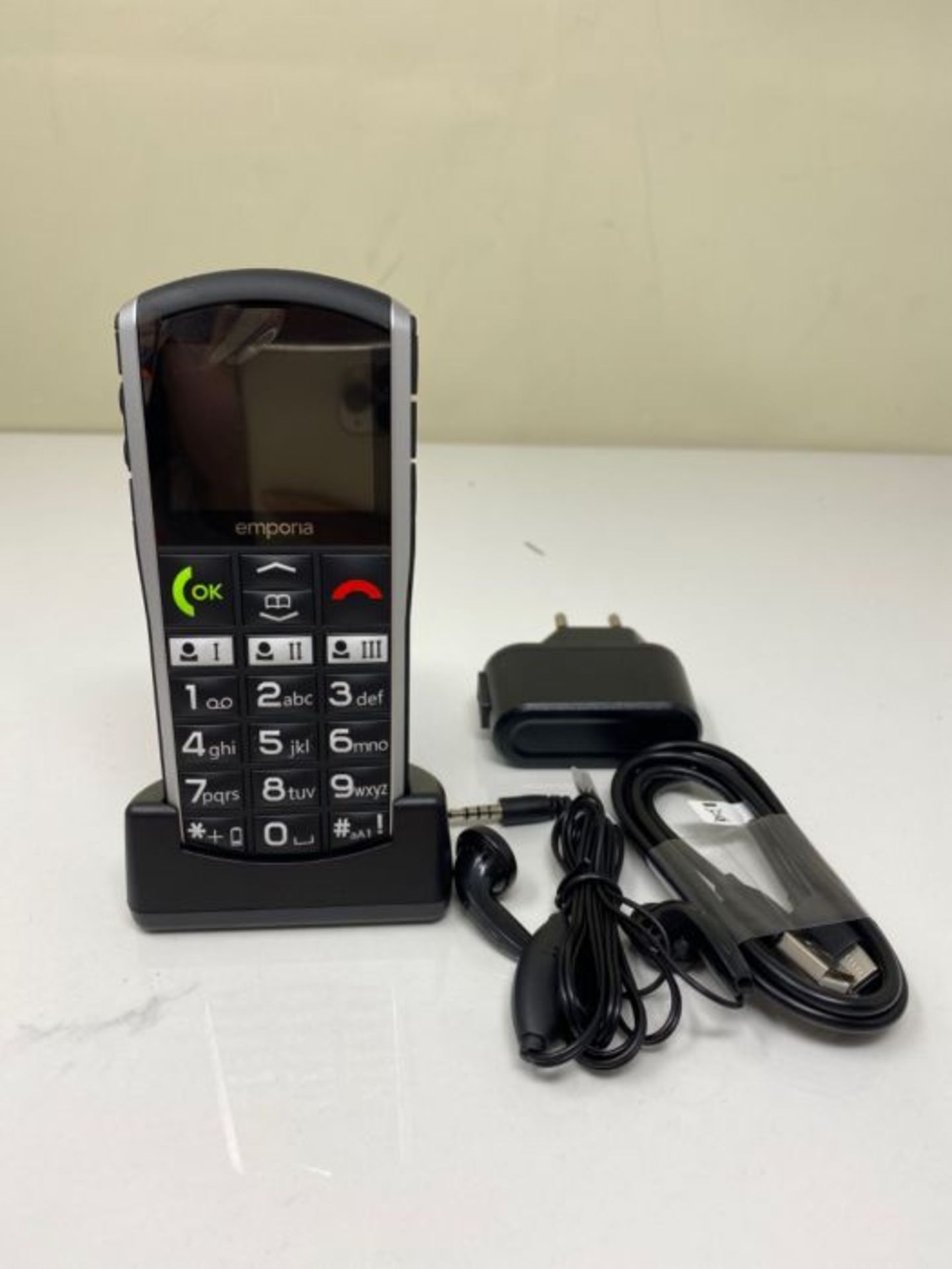 RRP £54.00 Emporia SiMPLiCiTY 5.08 cm (2") 90 g Black, Silver Senior phone SiMPLiCiTY, Bar, Singl - Image 3 of 3