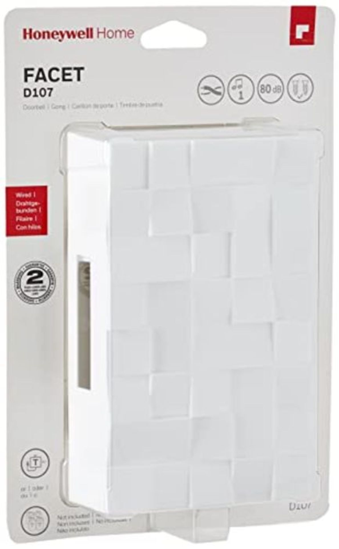 Honeywell Home D107 Facet Classic Wired Doorbell, Applicable