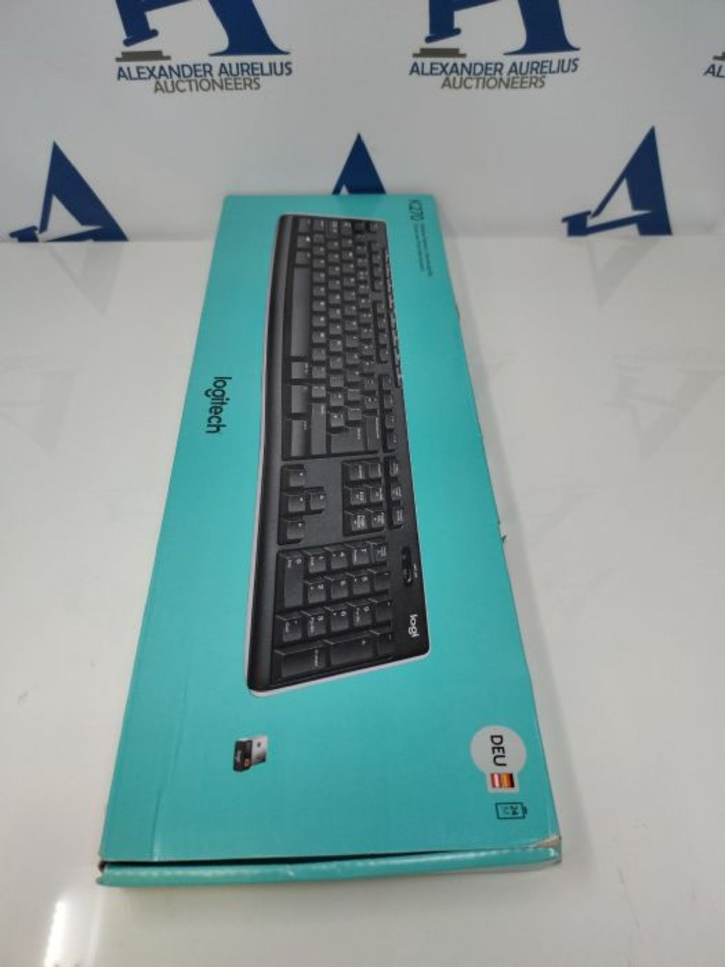 Logitech K270 Wireless Keyboard for Windows, QWERTZ German Layout - Black - Image 2 of 3