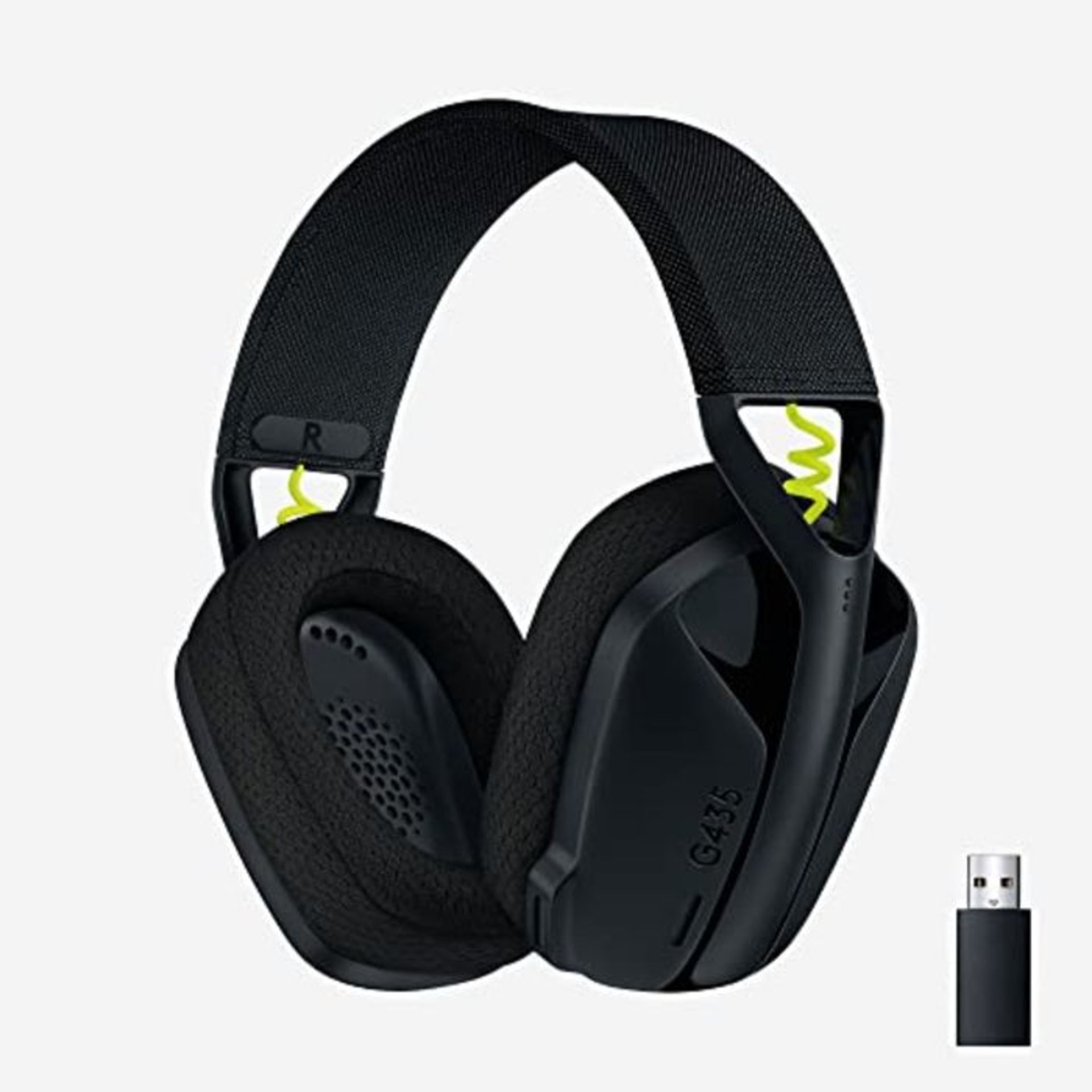 RRP £52.00 Logitech G435 LIGHTSPEED Cuffie Gaming Wireless Bluetooth, Cuffie Over Ear Leggere, Mi