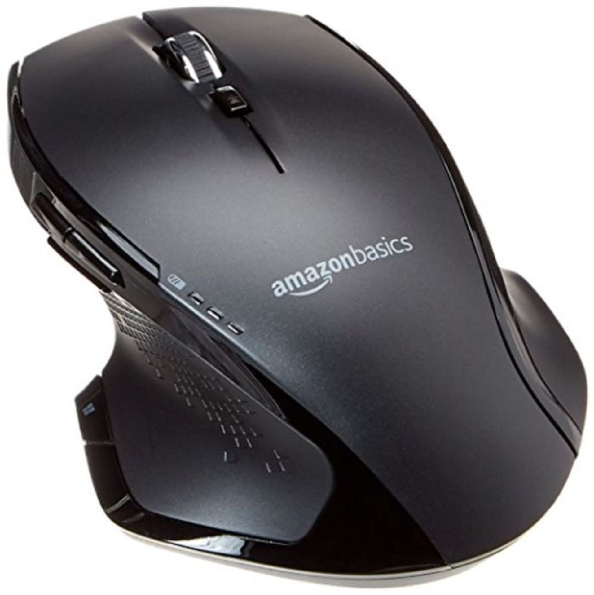 Amazon Basics - Ergonomische kabellose Maus mit Schnell-Scrolling, normale Gr??e