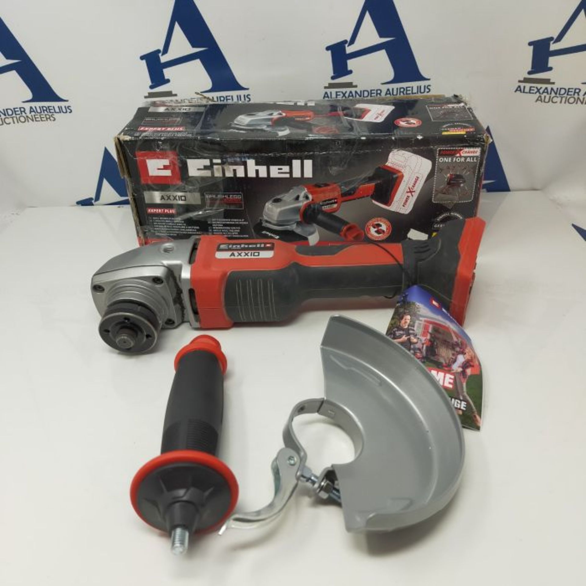 RRP £83.00 Einhell Akku-Winkelschleifer AXXIO 18/125 Power X-Change (18 V, 125 mm Scheibendurchme