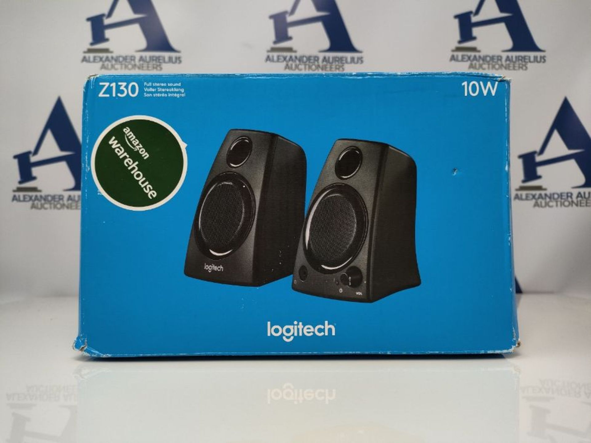 Logitech Z130 PC-Lautsprecher, Stereo Sound, 2 Lautsprecher, 10 Watt Spitzenleistung,
