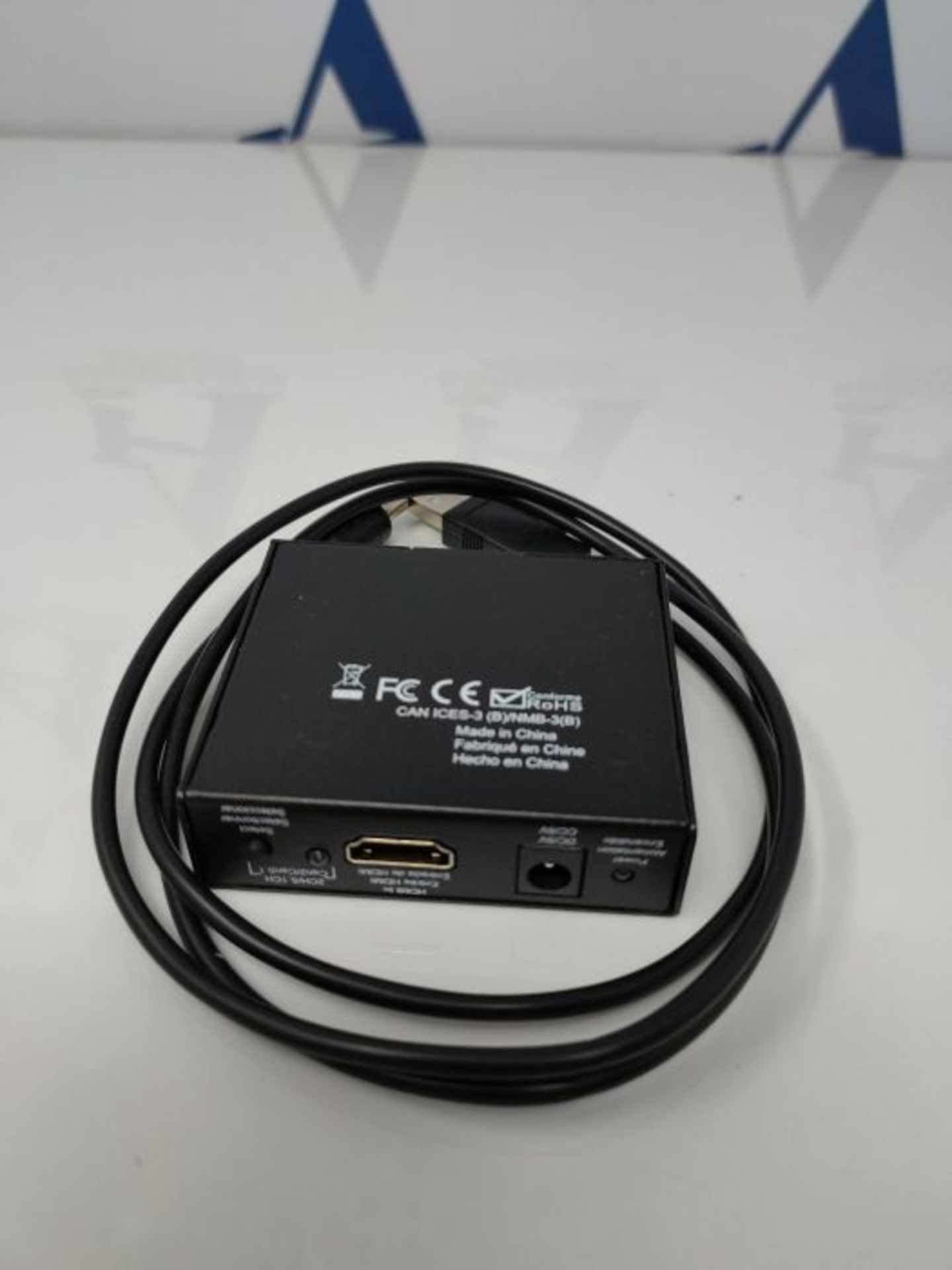 Amazon Basics - Audio-Extractor-Konverter, HDMI auf HDMI Audio (SPDIF RCA Stereo) - Image 2 of 2