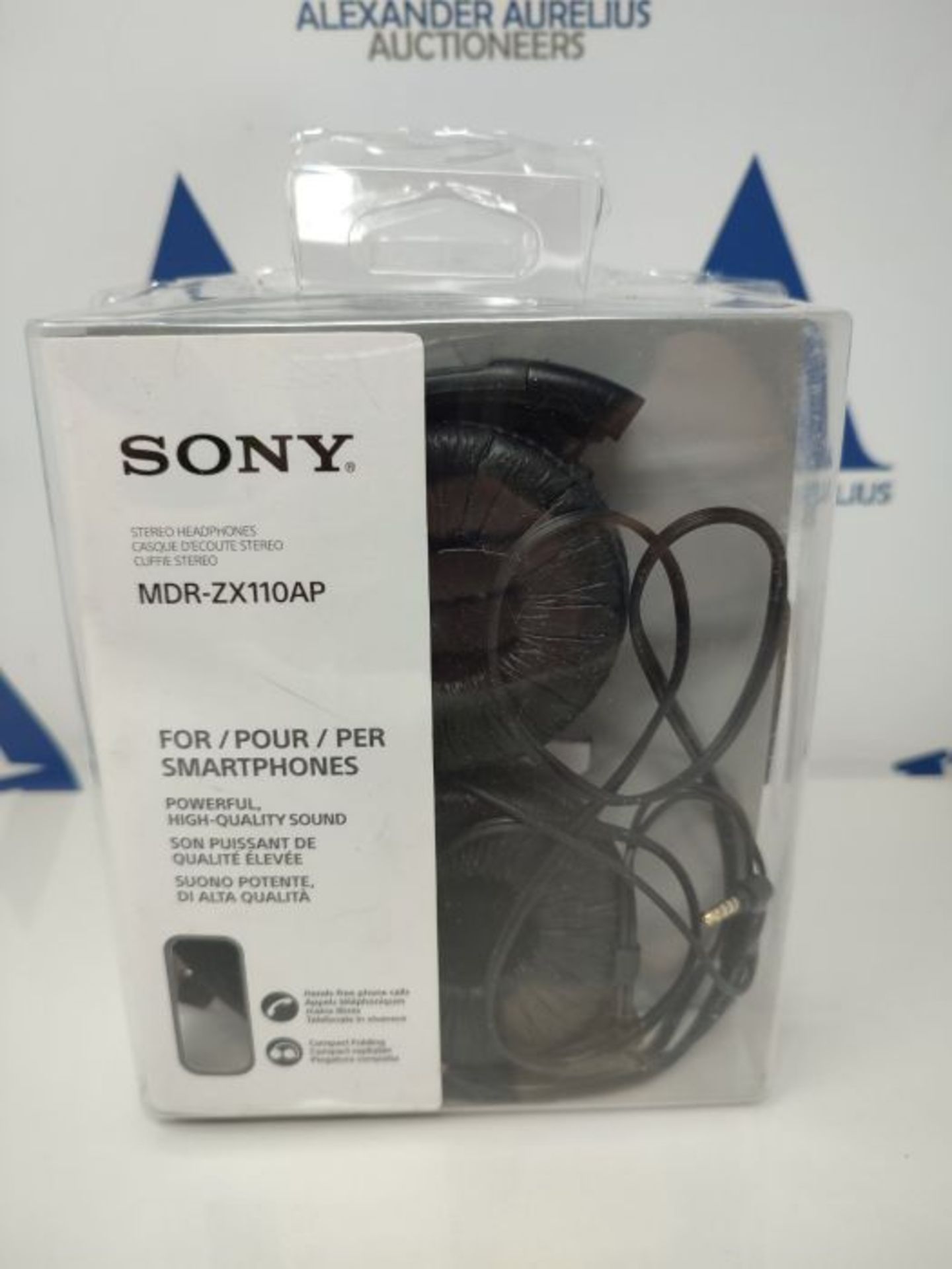 Sony MDR-ZX110AP - Cuffie on-ear con microfono, Nero - Image 2 of 3