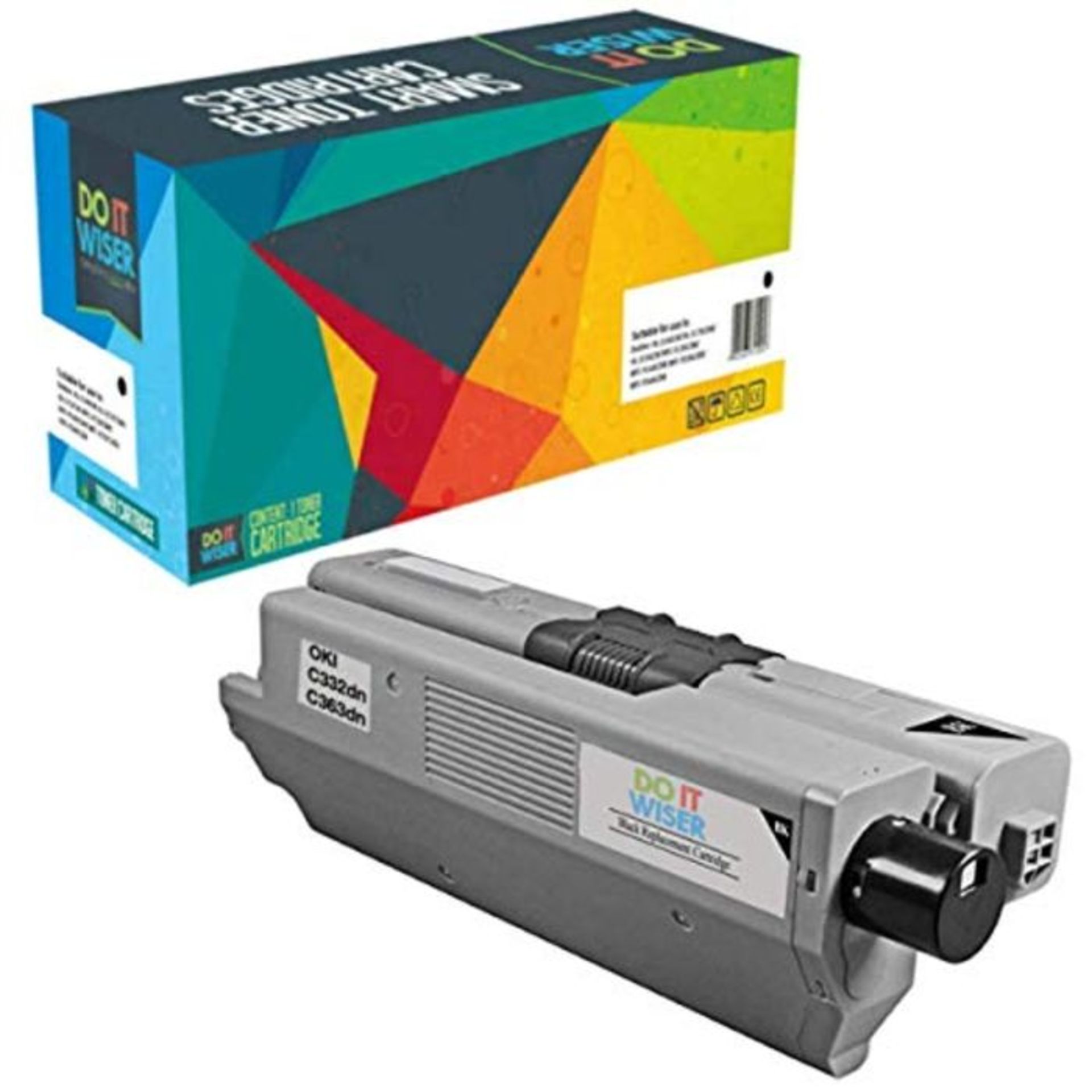Do it wiser 46508712 Compatible Toner Cartridge Replacement for Oki C332dn C332 MC363d