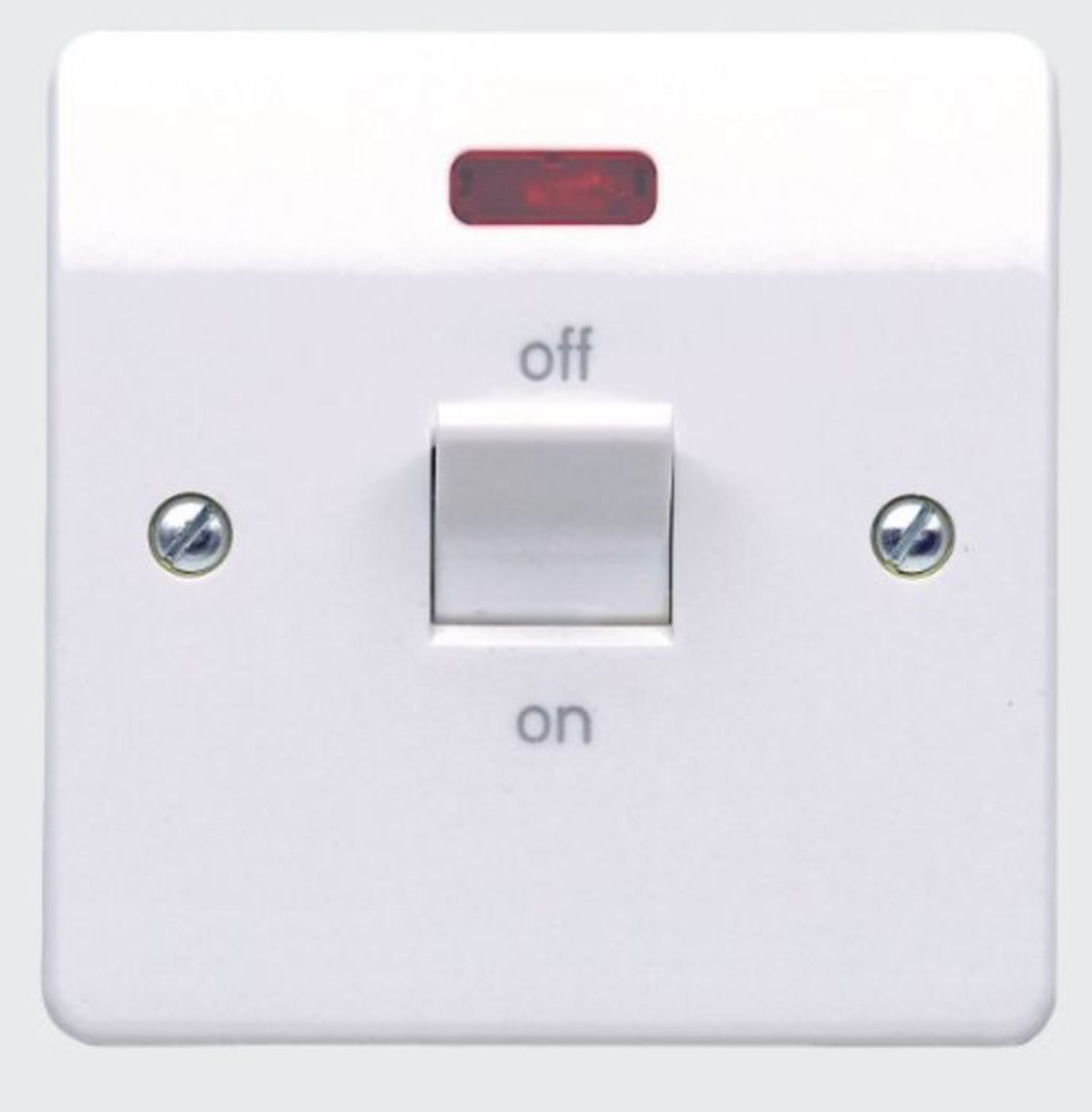 MK K5105WHI 32A Double-Pole Switch and Neon