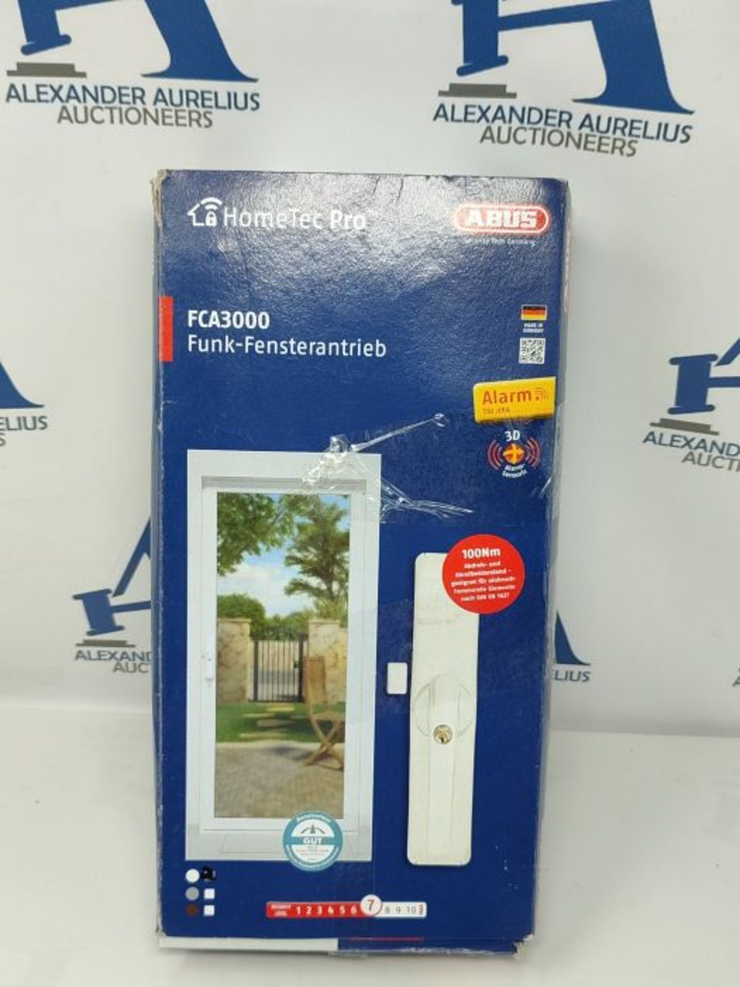 RRP £203.00 ABUS HomeTec Pro 79806 Wireless Patio Door Drive with Alarm FCA3000W White AL0145, gle - Image 2 of 3