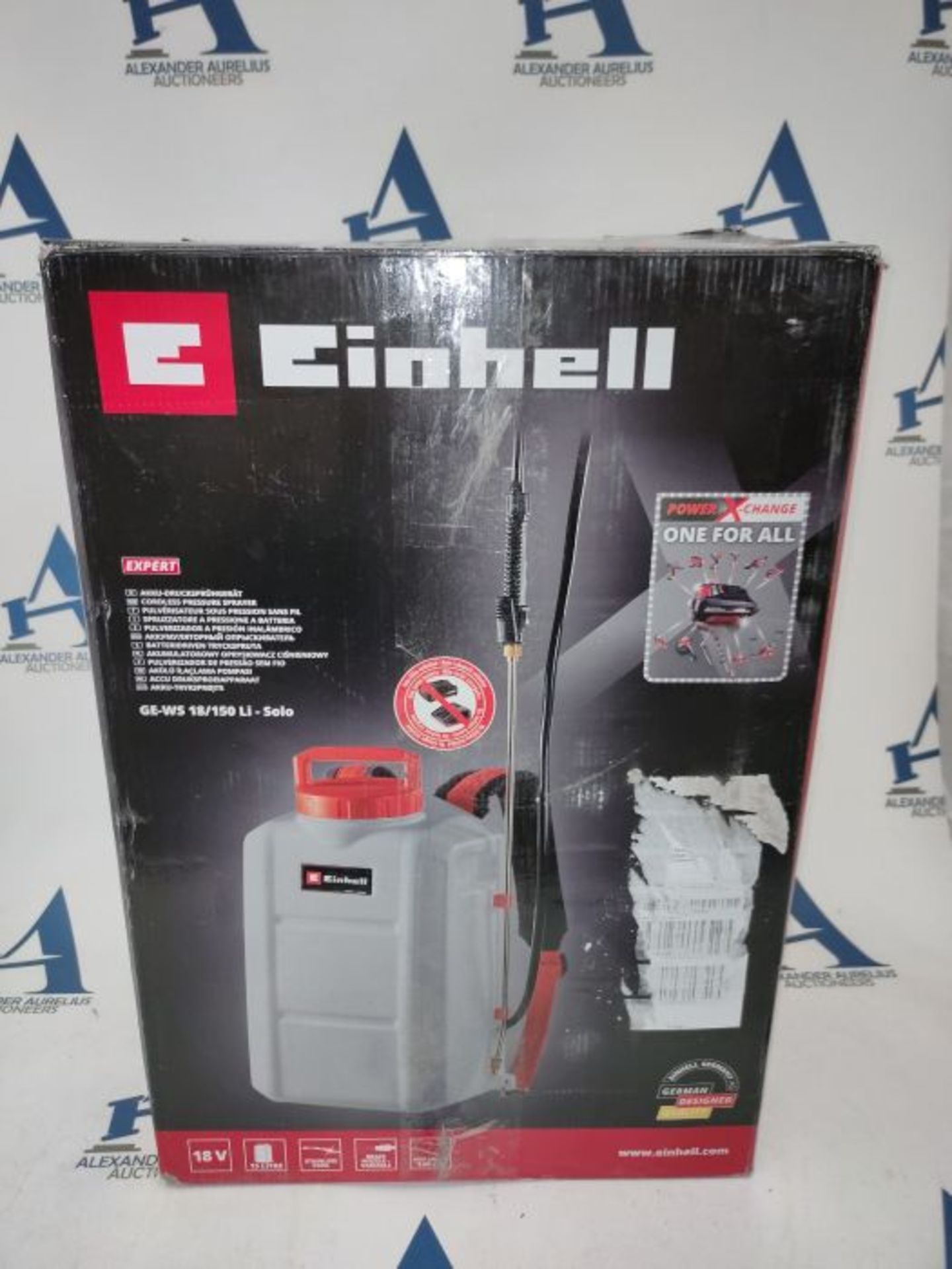 RRP £109.00 Einhell GE-WS 18/150 Li-Solo Power X-Change Battery Pressure Sprayer (Li-Ion, 18 V, 15 - Image 3 of 3