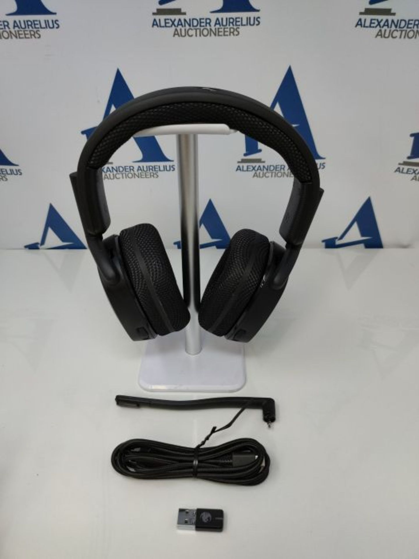 RRP £105.00 Roccat Syn Pro Air - Kabelloses RGB-Gaming-Headset mit 3D-Audio schwarz anpassbar - Image 3 of 3