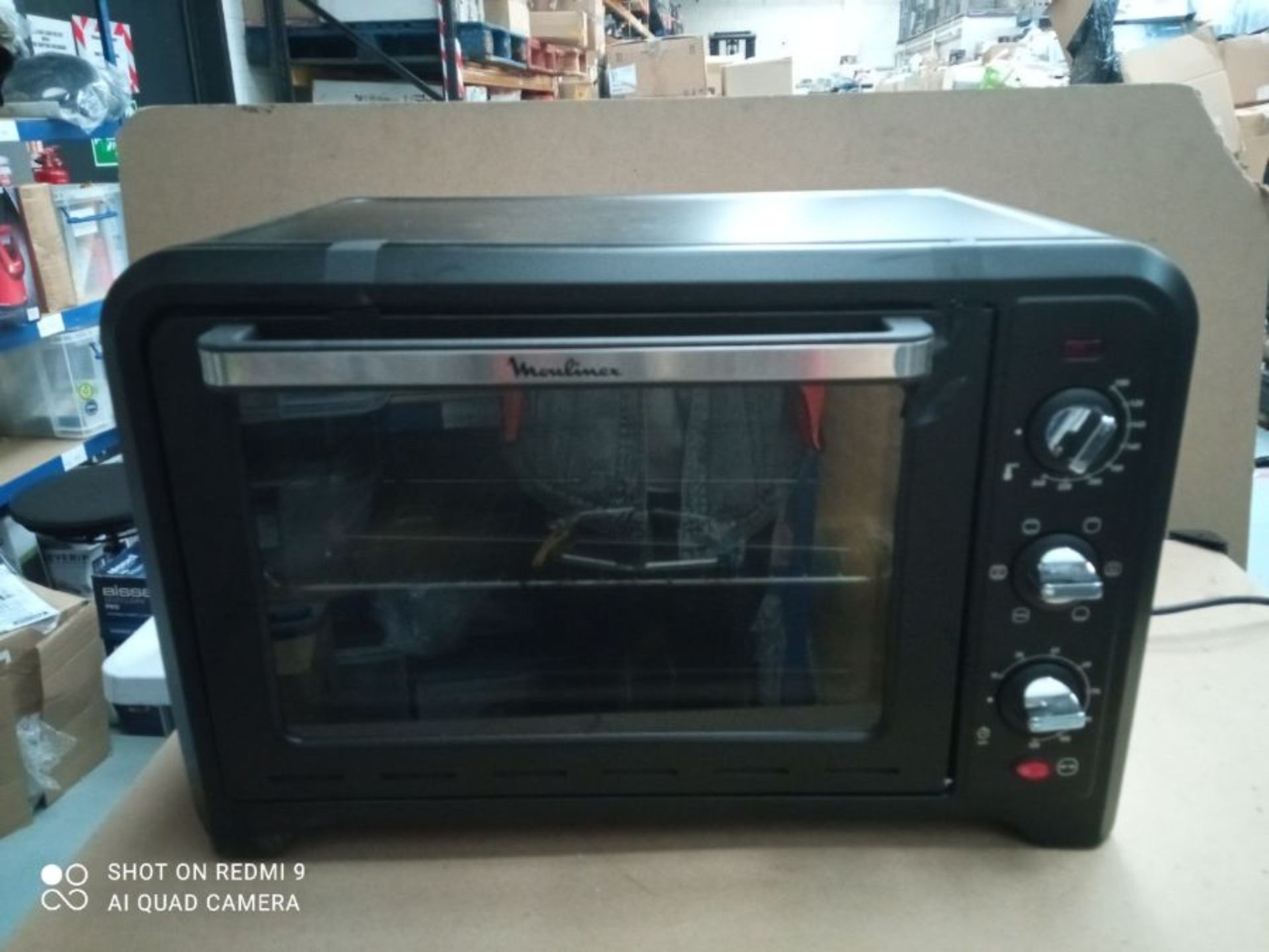RRP £104.00 Moulinex Optimo OX4448 19 Litre 1380 Watt Electric Oven 2000 W 39 L Black - Image 2 of 3